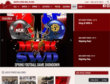 Tablet Screenshot of martinlutherkingathletics.com